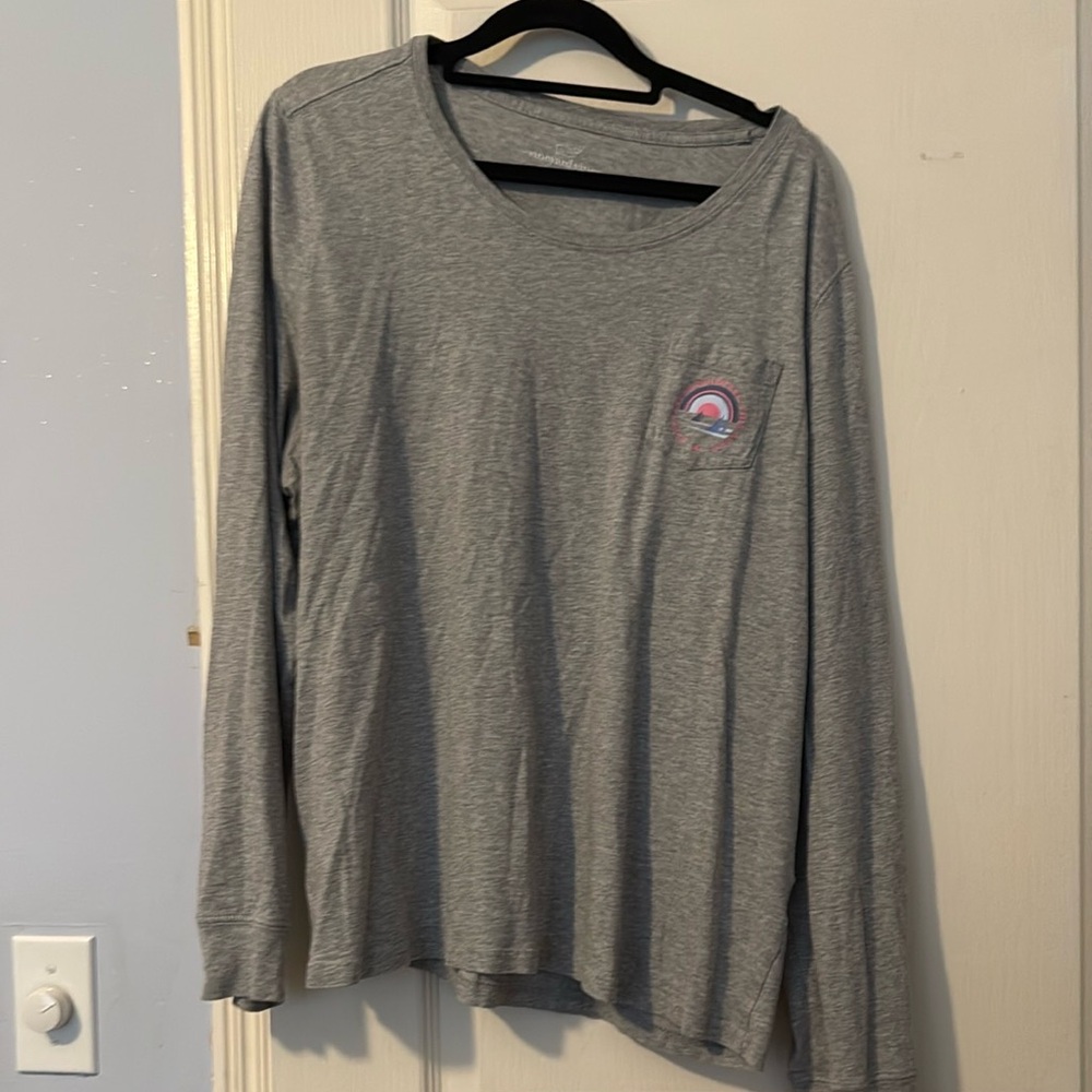 Vineyard Vines Heather Gray Long Sleeve Shirt